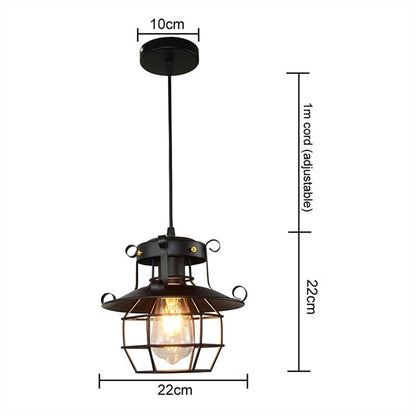 Vintage Metal Warehouse Ceiling Light