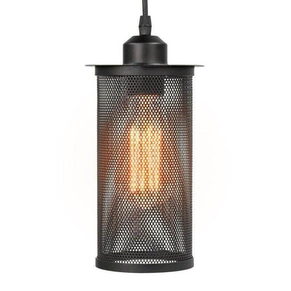 Rustic Metal Cage Industrial Table Lamp