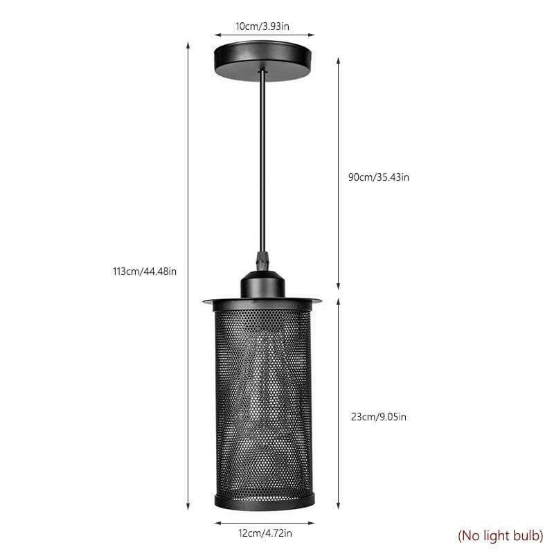 Rustic Metal Cage Industrial Table Lamp