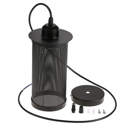 Rustic Metal Cage Industrial Table Lamp