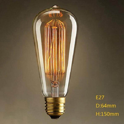 3 Pack Classic Antique Style Light Bulbs