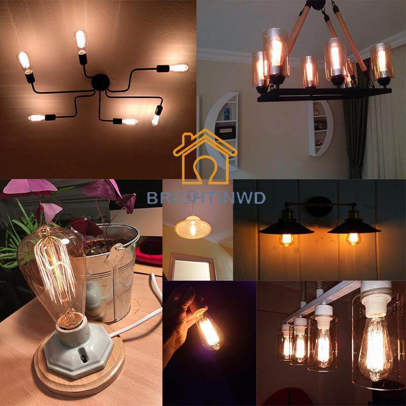 3 Pack Classic Antique Style Light Bulbs