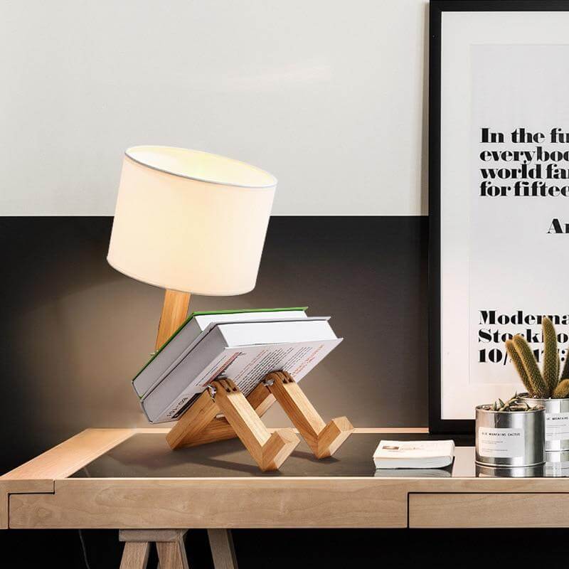 Fun Robot Desk Lamp with Book Stand