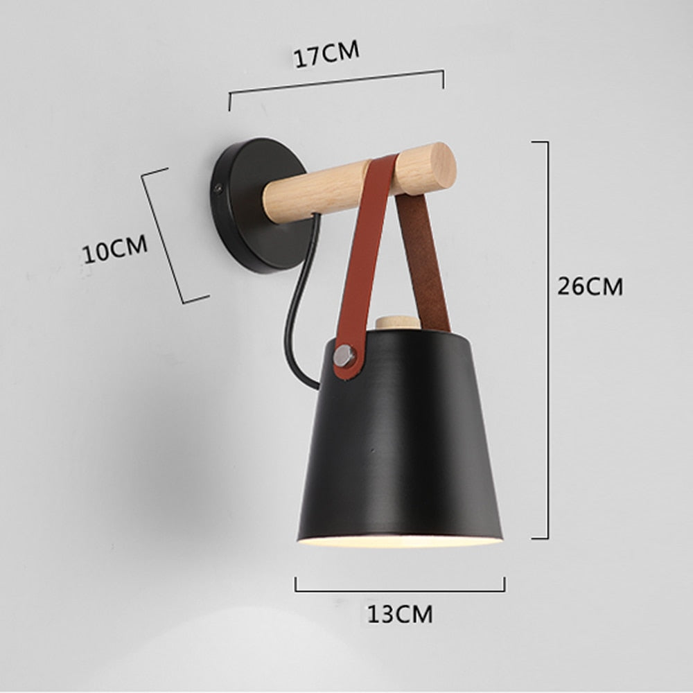 Rustic Wooden Modern Wall Light - Cofik