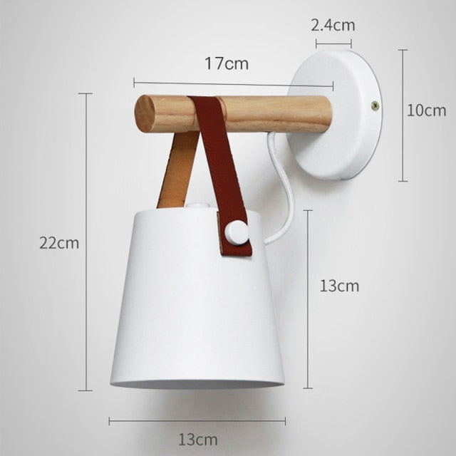 Rustic Wooden Modern Wall Light