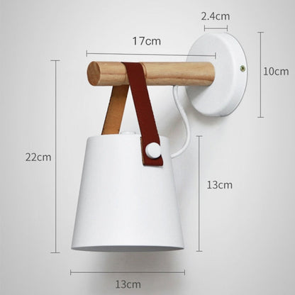 Rustic Wooden Modern Wall Light