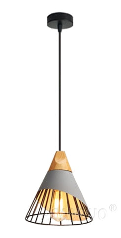 Rustic Wood Hanging Pendant Light