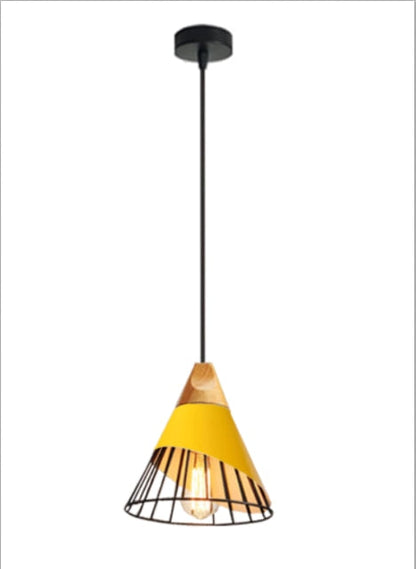 Rustic Wood Hanging Pendant Light