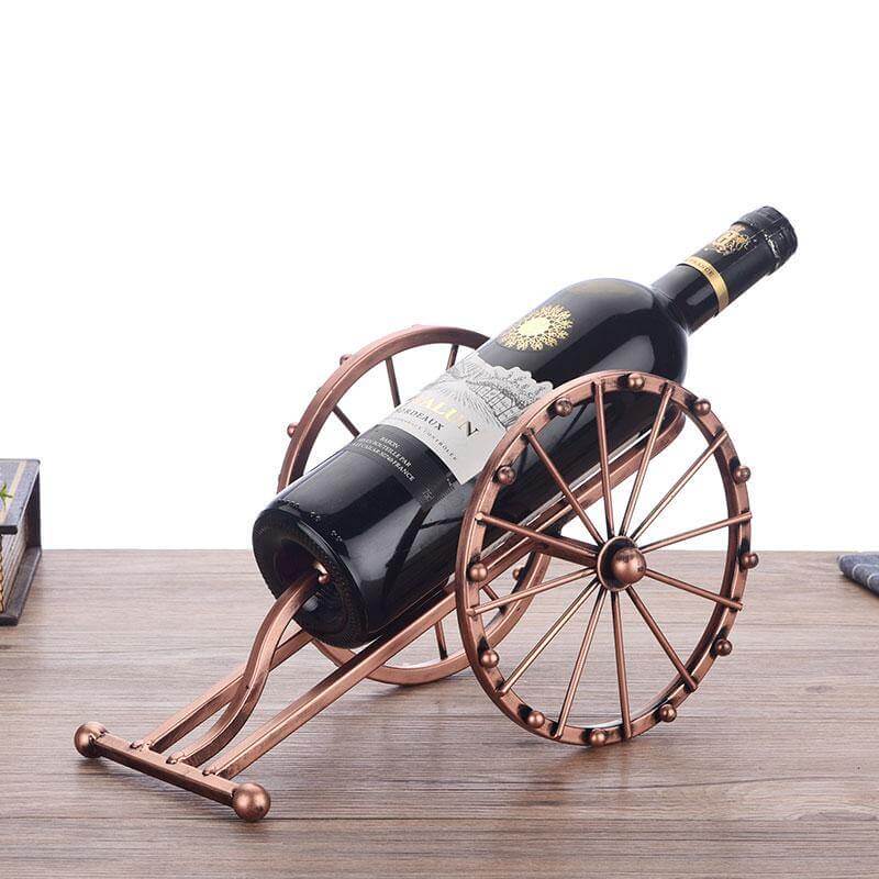 Vintage Metal Barrel Wine Rack - Cofik