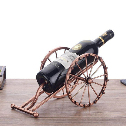 Vintage Metal Barrel Wine Rack - Cofik