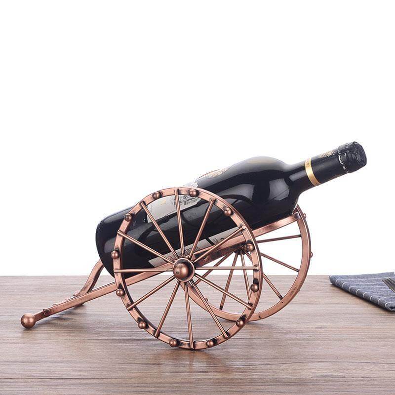 Vintage Metal Barrel Wine Rack