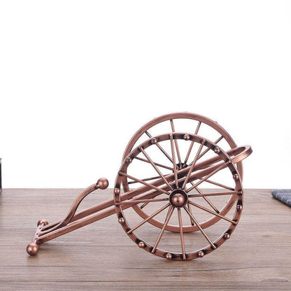 Vintage Metal Barrel Wine Rack