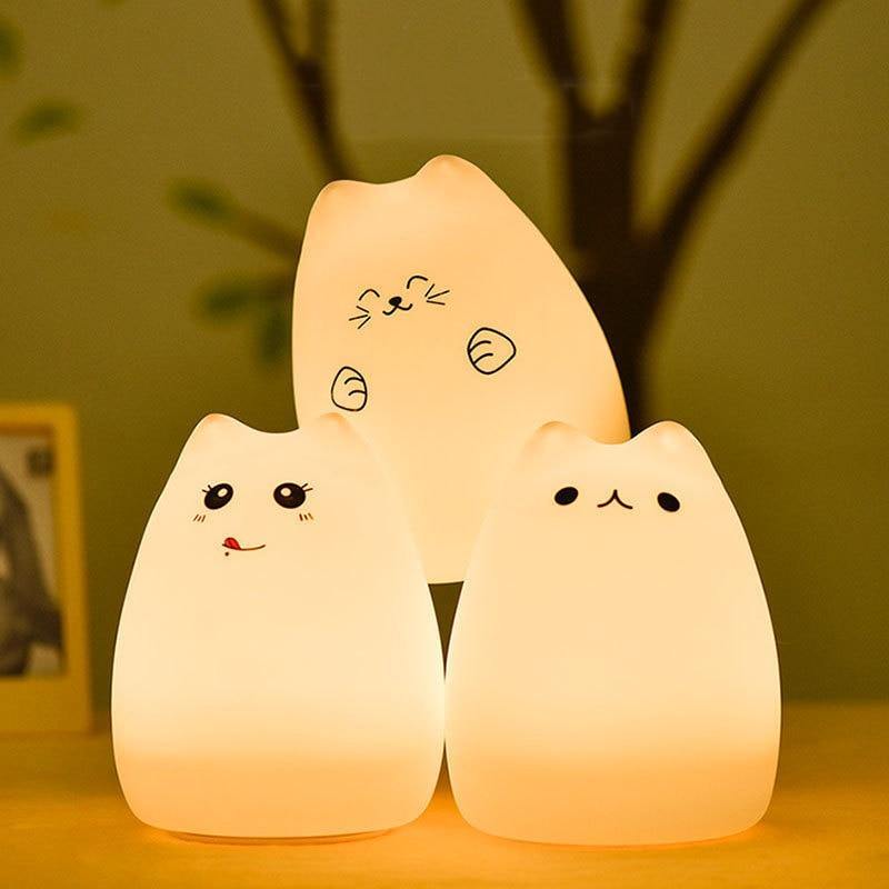 Fun LED Cat Nightlight Lamp