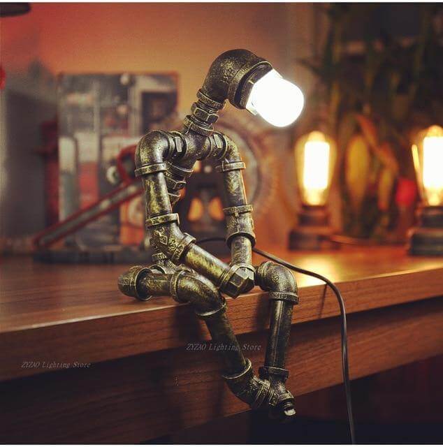 Unique Metal Retro Robot Table Lamps - Cofik
