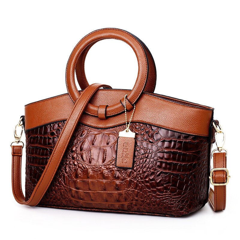 Genuine Leather Tote Handbag - Cofik