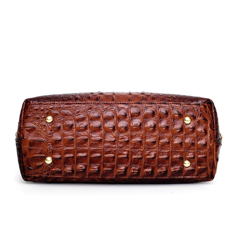 Genuine Leather Tote Handbag