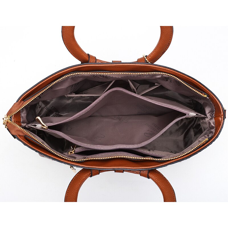 Genuine Leather Tote Handbag
