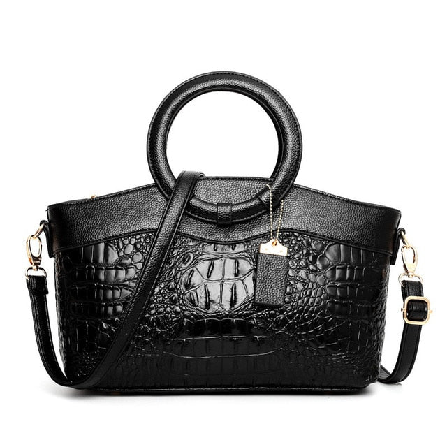 Genuine Leather Tote Handbag