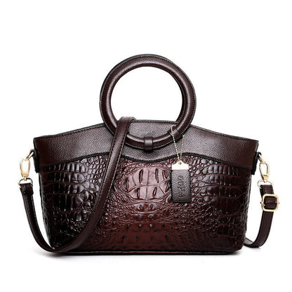 Genuine Leather Tote Handbag