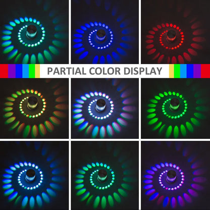 Colorful Spiral RGB LED Mood Lamp