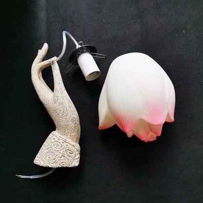 Elegant Asian Style Lotus Wall Light