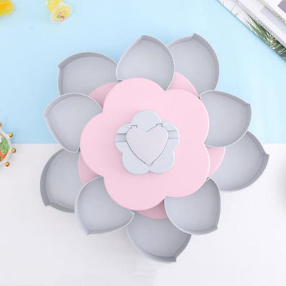 Colorful Rotating Flower Snack Container
