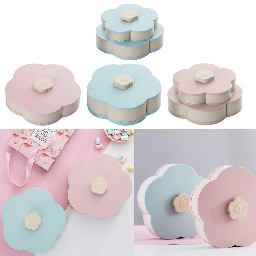 Colorful Rotating Flower Snack Container