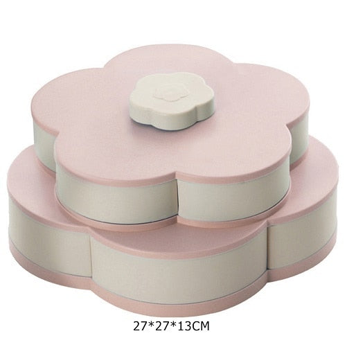 Colorful Rotating Flower Snack Container - Cofik