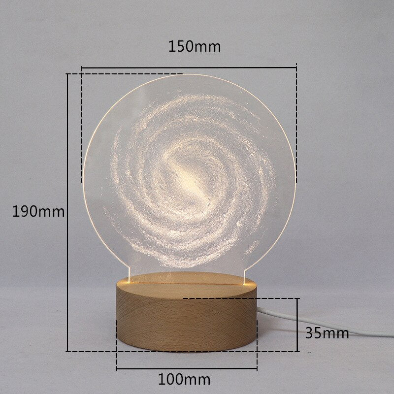 Colorful LED Globe Night Light Lamp