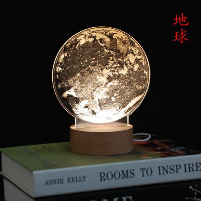 Colorful LED Globe Night Light Lamp
