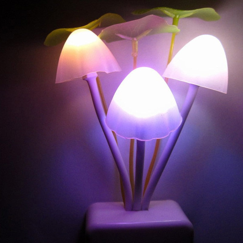 Colorful Fun Mushroom Table Lamp