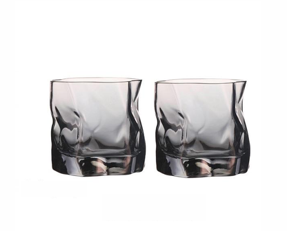 Unique Pattern Whiskey Glass Set