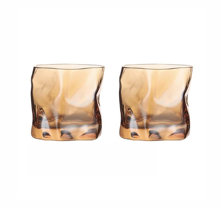 Unique Pattern Whiskey Glass Set