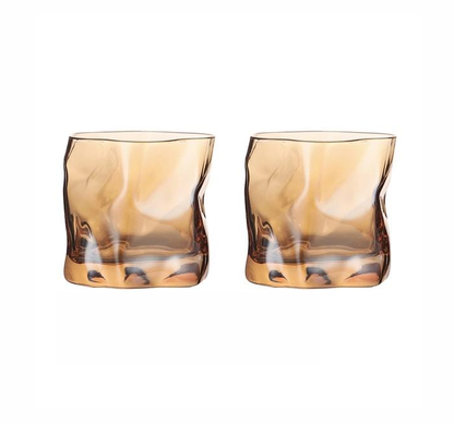 Unique Pattern Whiskey Glass Set