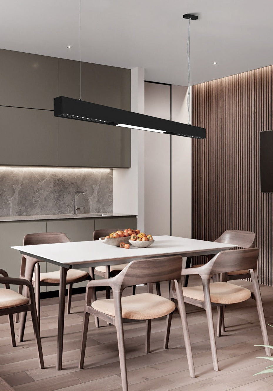 Slim Black LED Magnetic Strip Lighting System