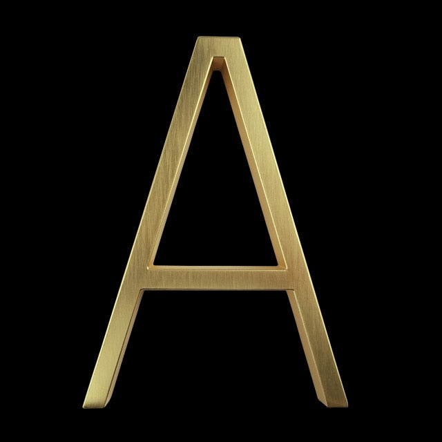 Luxury Brass Home Address Numbers