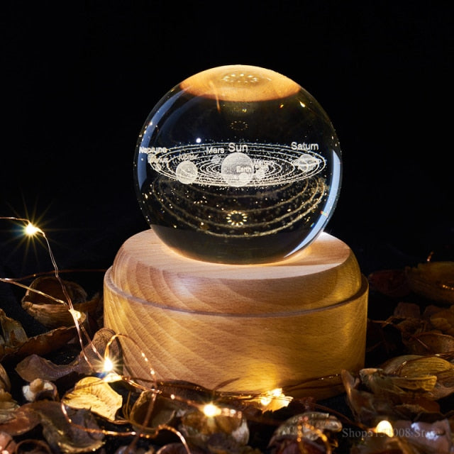 Colorful Cosmic LED Globe Lamp