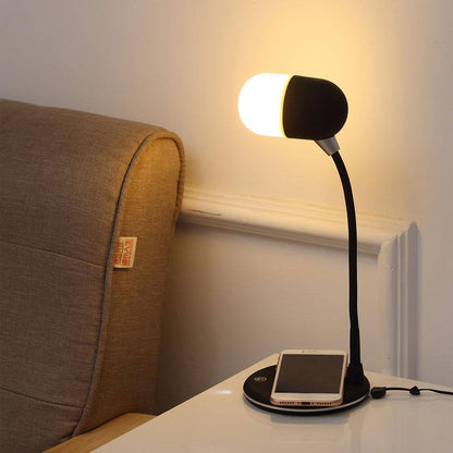 Wireless Charging LED Desk Lamp with Bluetooth Speaker