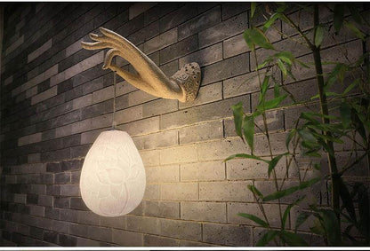 Elegant Asian Style Lotus Wall Light