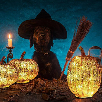 Spooky Orange Halloween Table Lamp