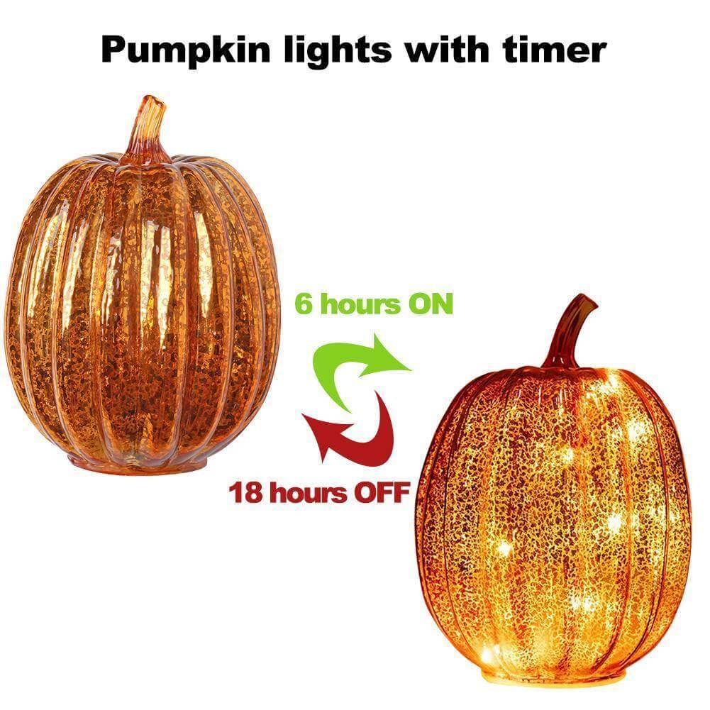 Spooky Orange Halloween Table Lamp