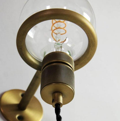 Vintage Round Mirror Wall Light Lamp