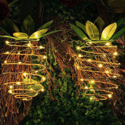 Solar Powered Pineapple String Lights