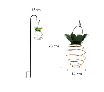 Solar Powered Pineapple String Lights