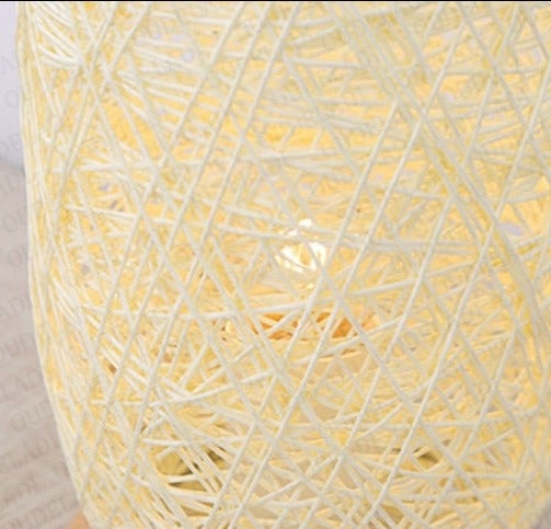 Natural Woven Table Lamp – Chic Home Decor