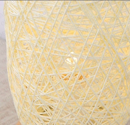 Natural Woven Table Lamp – Chic Home Decor