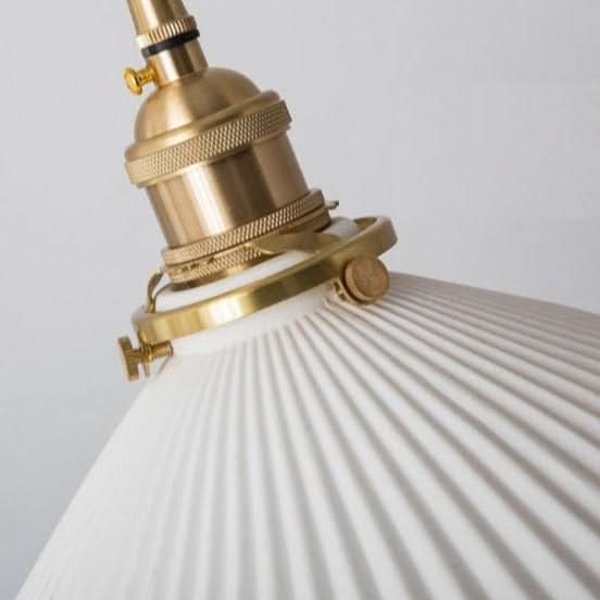 Simple White Porcelain Hanging Lamp