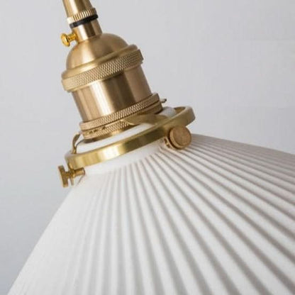 Simple White Porcelain Hanging Lamp