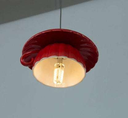 Ceramic Table Lamp in Soft White Style