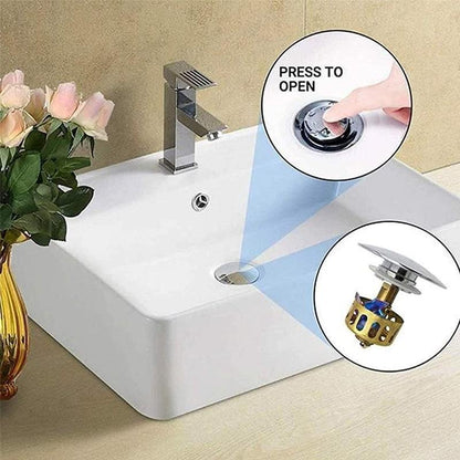 Easy Clean Bathroom Sink Drain Filter